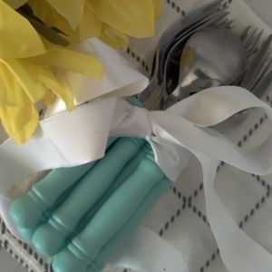 Vintage Turquoise Fork Set